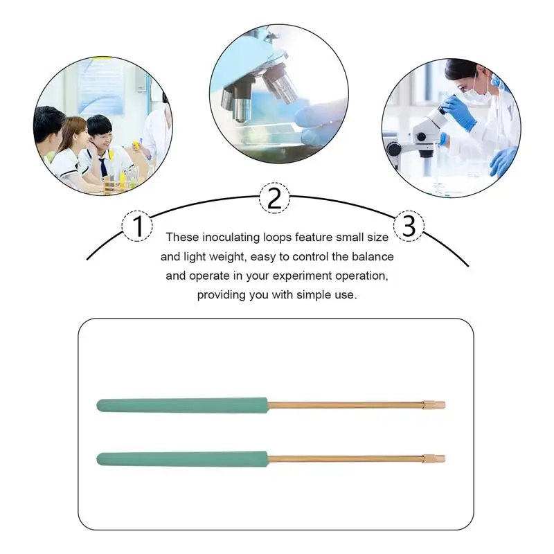 2 stücke Mikrobiologie Inoculation Stange Labor Werkzeug Labor Teile Labor Gerät Inoculation Nadel Inoculation Ring