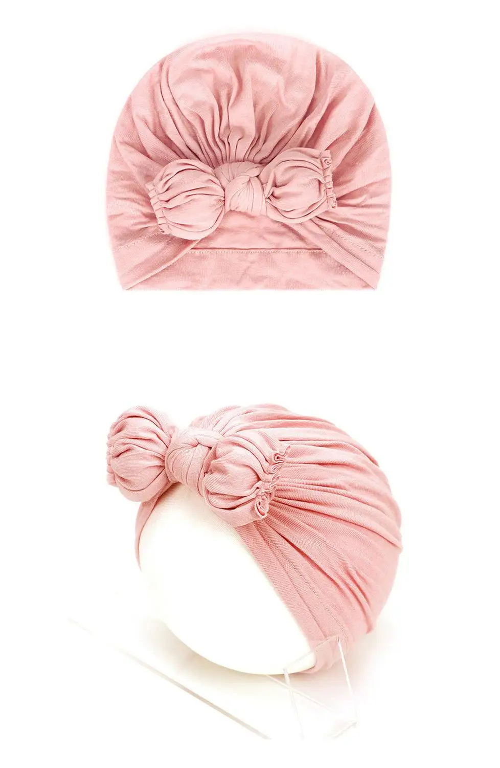 14 개/몫, 아기 유아 매듭 활 Turban 모자, Top Knot 면 Turban Head 랩, Baby 샤워 Gift