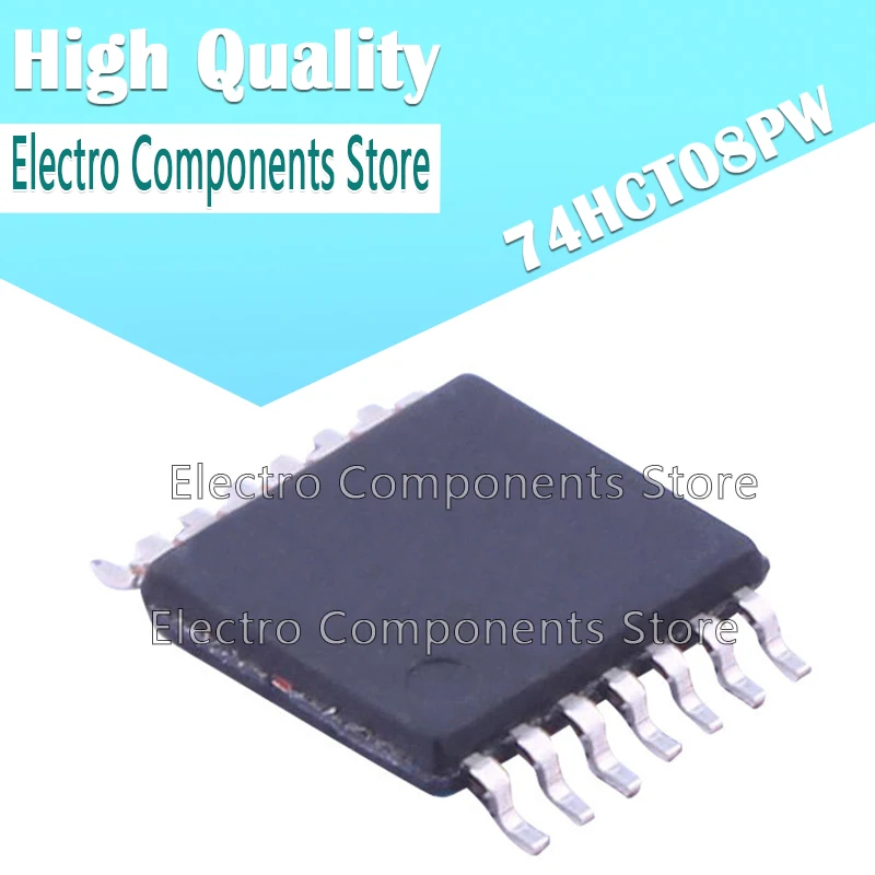 10PCS/Lot 74HCT08PW (Marking HCT08) HCT08 SMD TSSOP14 Gate and Inverter Chip IC