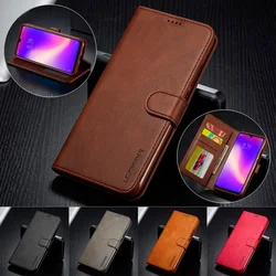 Luxury Leather Flip Case For Samsung S20 FE Note 20 S9 S10 S8 plusCover For A51 A71 A11 A31 A21s A20 A50 A70 A7 J4 Wallet Case