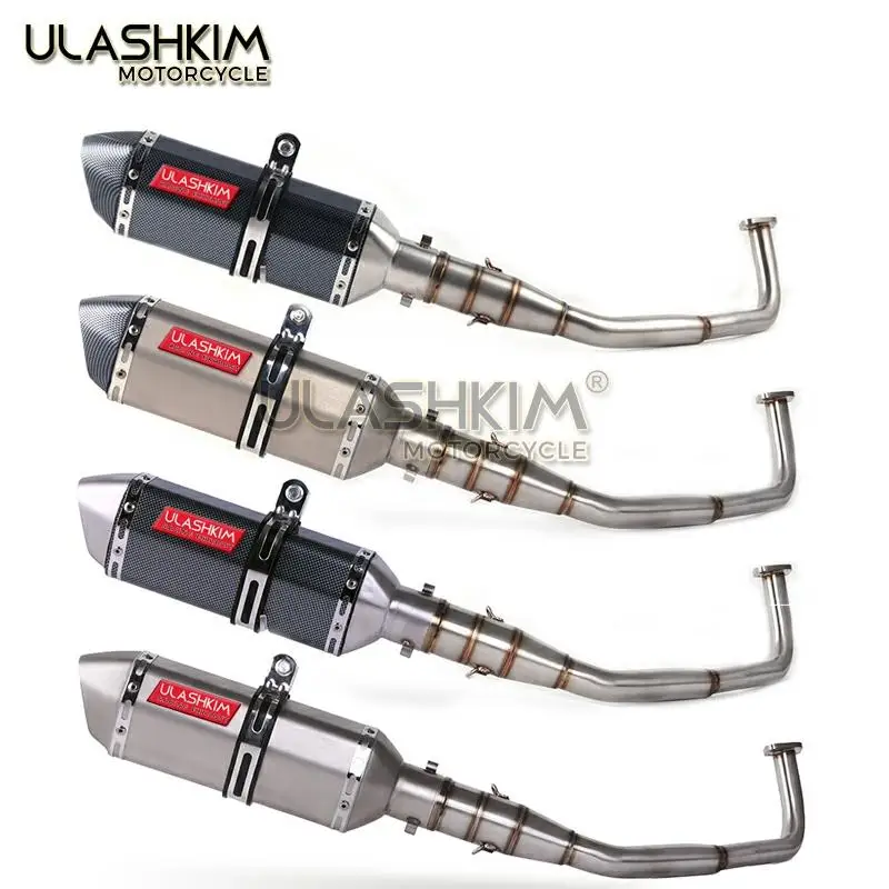 SH150 SH 125 150I Motorcycle Exhaust Mascape Full System Slip On Middle Link Muffler For honda SH125 SH150i SH125i 2017-2020