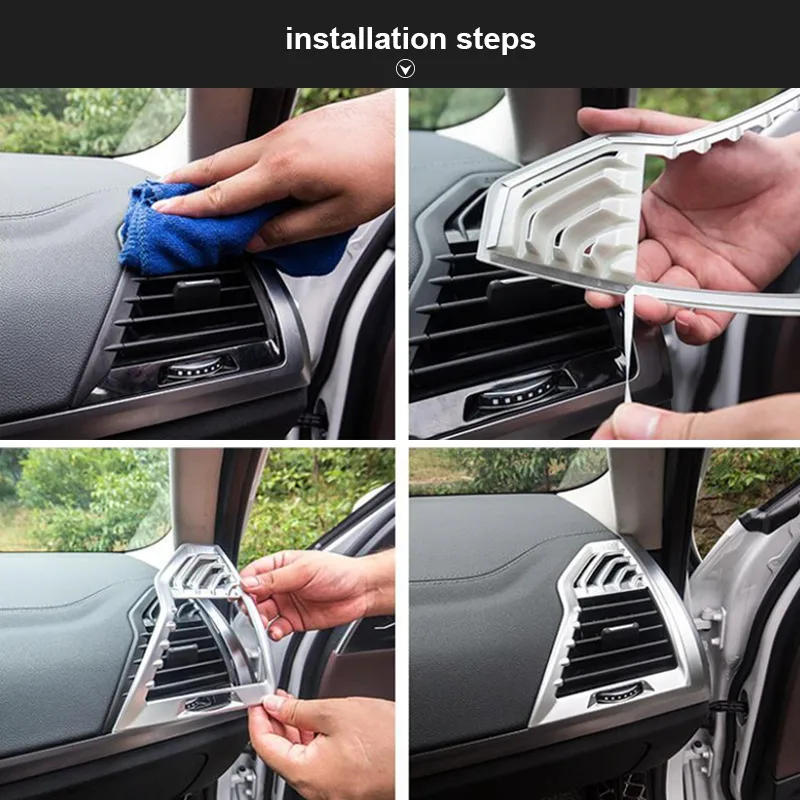 Vtear الجبهة منفذ الهواء غطاء الملحقات الداخلية التفاصيل الديكور تقليم لوحة سيارة أجزاء ملصقات السيارات لسيارات BMW X3 G01 2021 #6