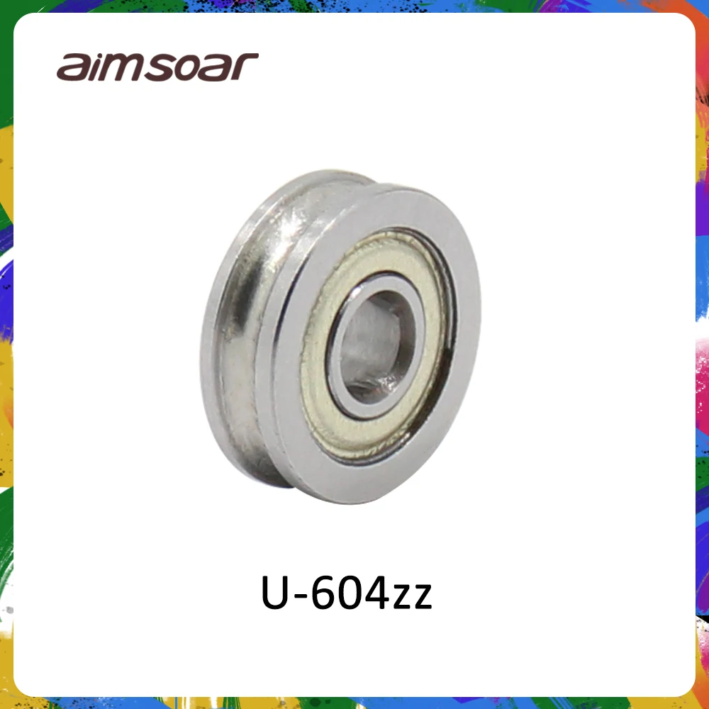 3D printer U604zz bearing extruder guide wheel U groove guide pulley bearing 4*13*4mm for CR-10 MK8 extruder