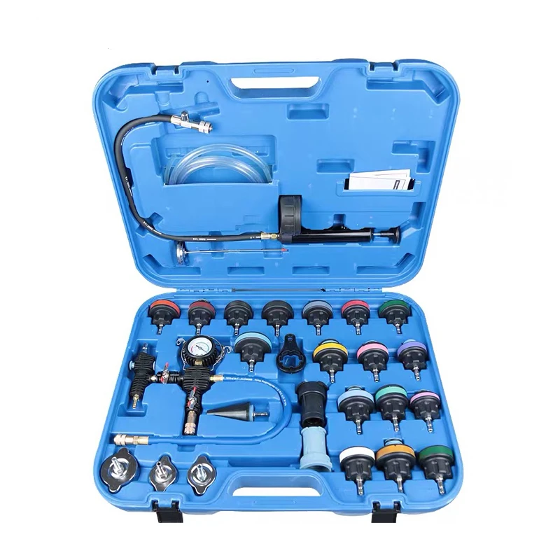 

General-purpose automobile fuel tank leak detector, radiator pressure tester, vacuum cooling system, leak detector, tools