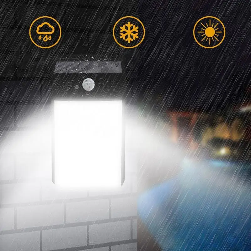 

Garden Decoration Lights Outdoor PIR Motion Sensor Wall Lamp Waterproof Night Emergency Security Lawn Lights 50 LED Solar Lampes