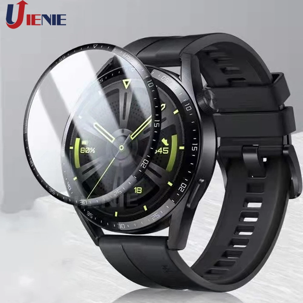 For gt3 Protective Film Guard for Huawei Watch GT 3 46mm Runner Smartwatch Full Coverage Screen Protectors Accessories