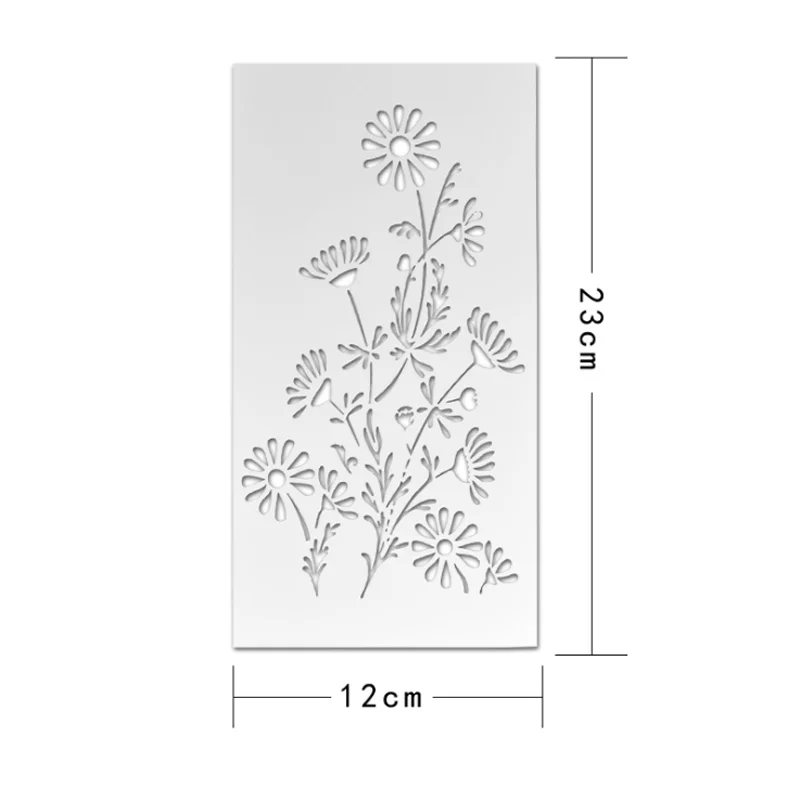 1pc Daisy Flower Stencil DIY Walls Layering Painting Template Decoration Scrapbooking Embossing Supplies Reusable