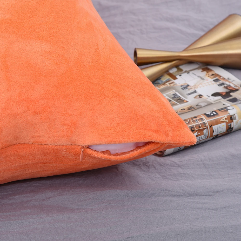 Superfine Plush Body Pillow Cover Plain Soft Long Pillow Case 50x70 Nordic Fluffy Large Size Cushion Case Home Decor ​Bedding