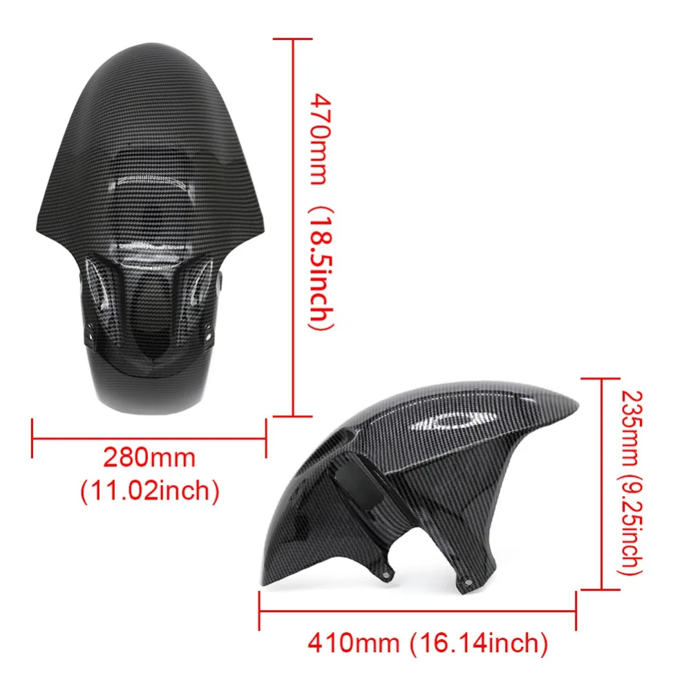 Suitable For Honda Motorcycle ABS Fairing Parts Front Mudguard CBR900RR CBR929 959 VTR1000 Carbon Fiber Color