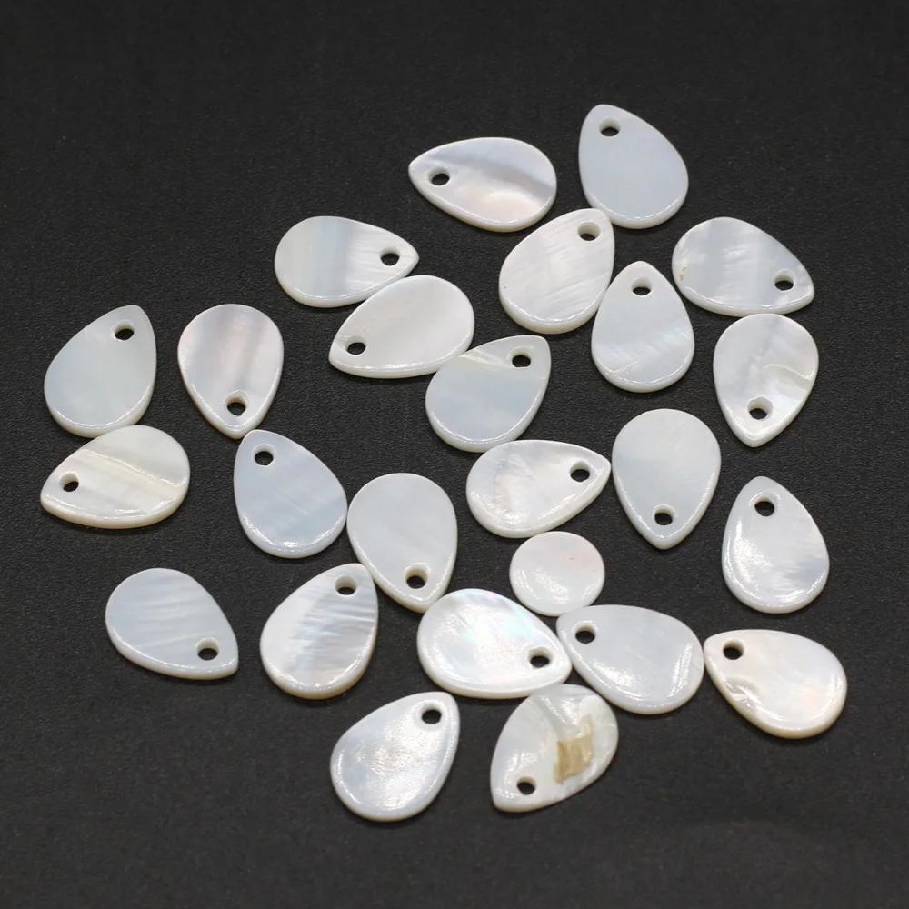 Natural White Shell Pendant Water droplets Mother of Pearl Exquisite Charms For Jewelry Making DIY Earring Necklace Accessories