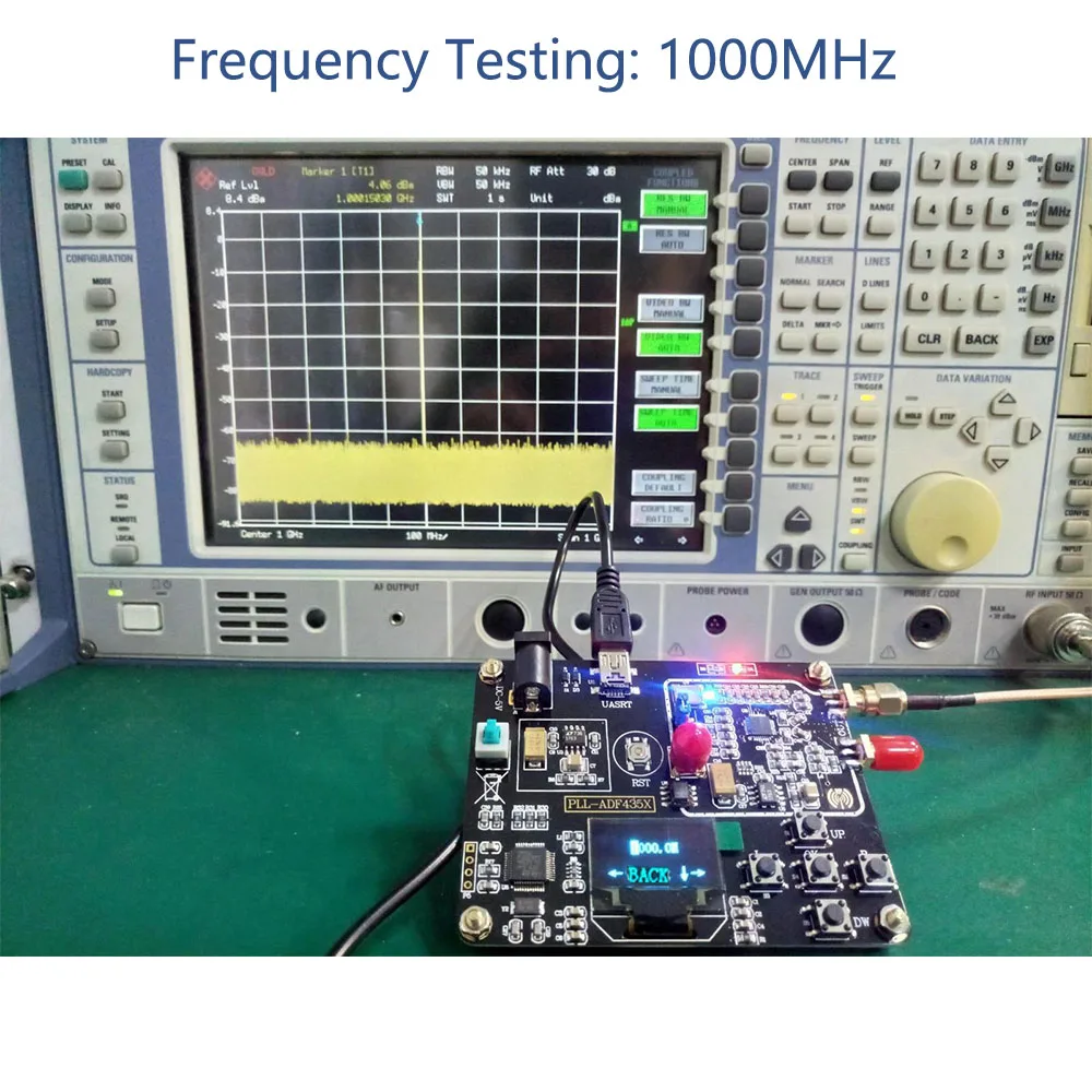 35MHz-4400MHz RF Signal Generator ADF4351 Module Sweep Frequency Generator PLL With OLED Display