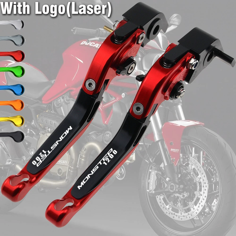 

CNC Extendable Foldable Motorcycle Brake Clutch Levers for Ducati MONSTER 1200/S/R 2014-2018 2017 2016 2015