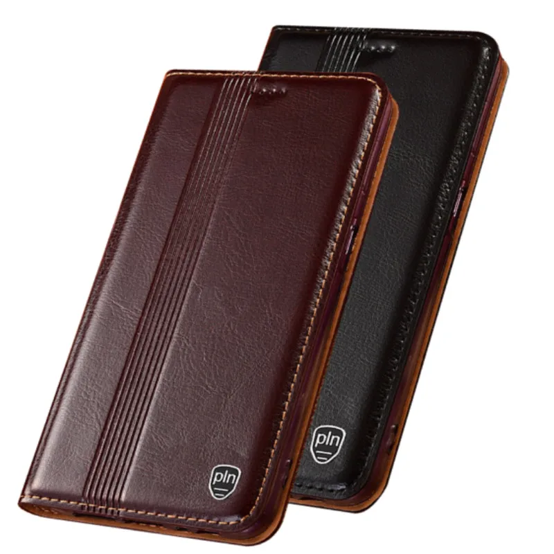 Genuine Leather Flip Case Card Slot Holder Phone Bag For Asus ZenFone 7 ZS670KS/Asus ZenFone 7 Pro ZS671KS Phone Cover Coque