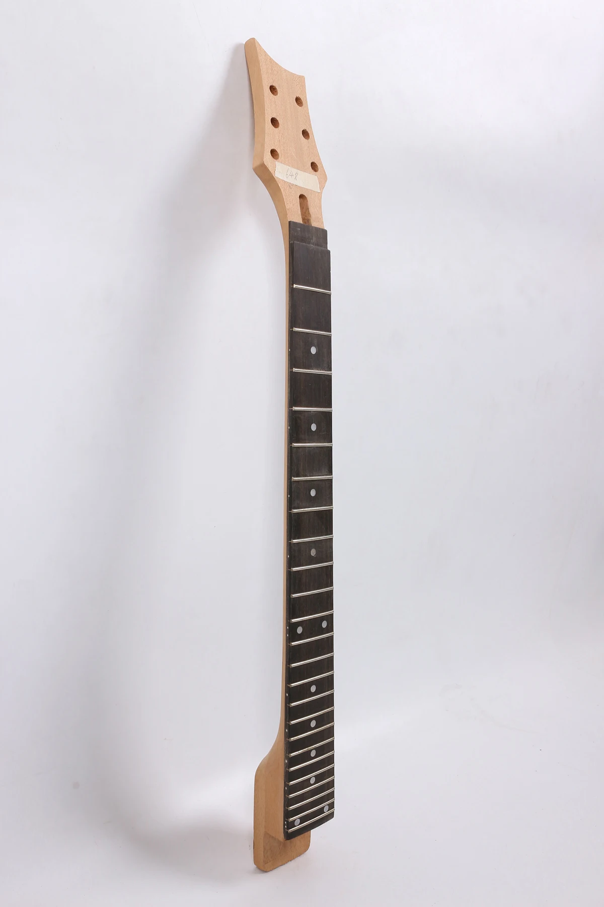 Unfinished Diy Electric Guitar Neck 24fret 25.5\'\'in Replacement mahogany+Rosewood fretboard