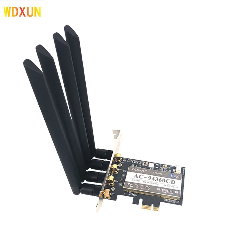 mini pci-e network card for desktop pci-e converter adapter for 7260hmw AX200  BCM94060CD wifi bluetooth desktop WIFI PC CARD