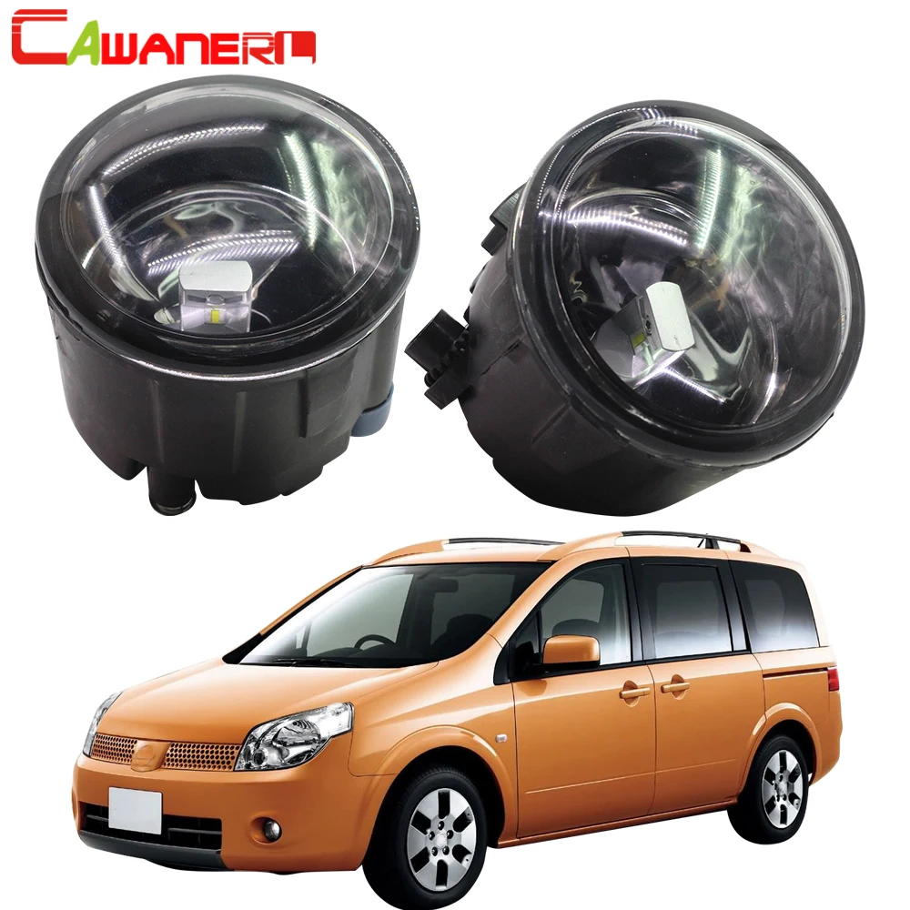 

Cawanerl For Nissan Lafesta 2004 Car Accessories Front Fog Light Lampshade + H11 LED / Halogen Lamp 12V High Bright