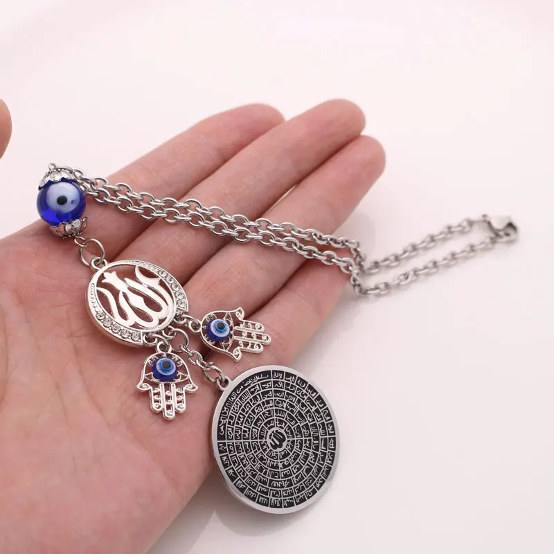 turkey evil eye Asma-ul-Husna 99 Names of ALLAH Car Rear View Mirror Car Pendant Hanging view 4