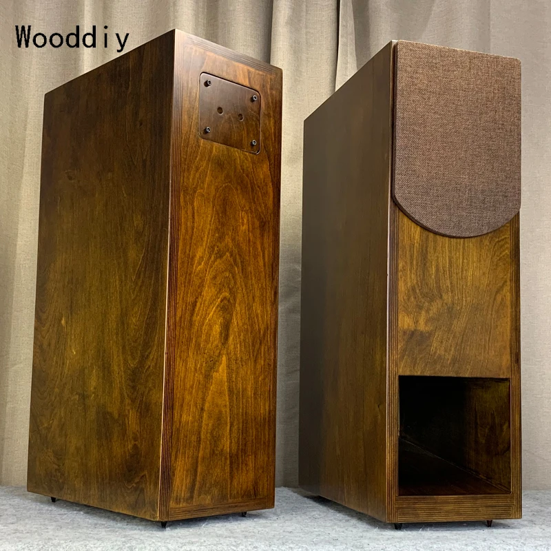 Wooddiy 5/6.5 Inch One Pair Speaker Empty Cabinet Fostex Fe126en Louderspeaker Shell Floor Box Labyrinth Full-range One-way