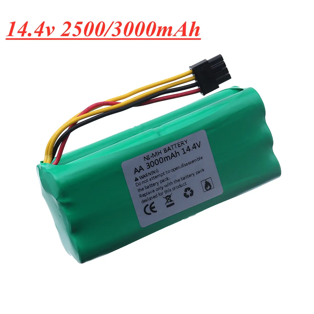 14.4V Ni-MH AA Rechargeable battery Pack 2500MAH for Ecovacs Deebot Deepoo X600 ZN605 ZN606 ZN609 Midea Redmond Vacuum Cleaner