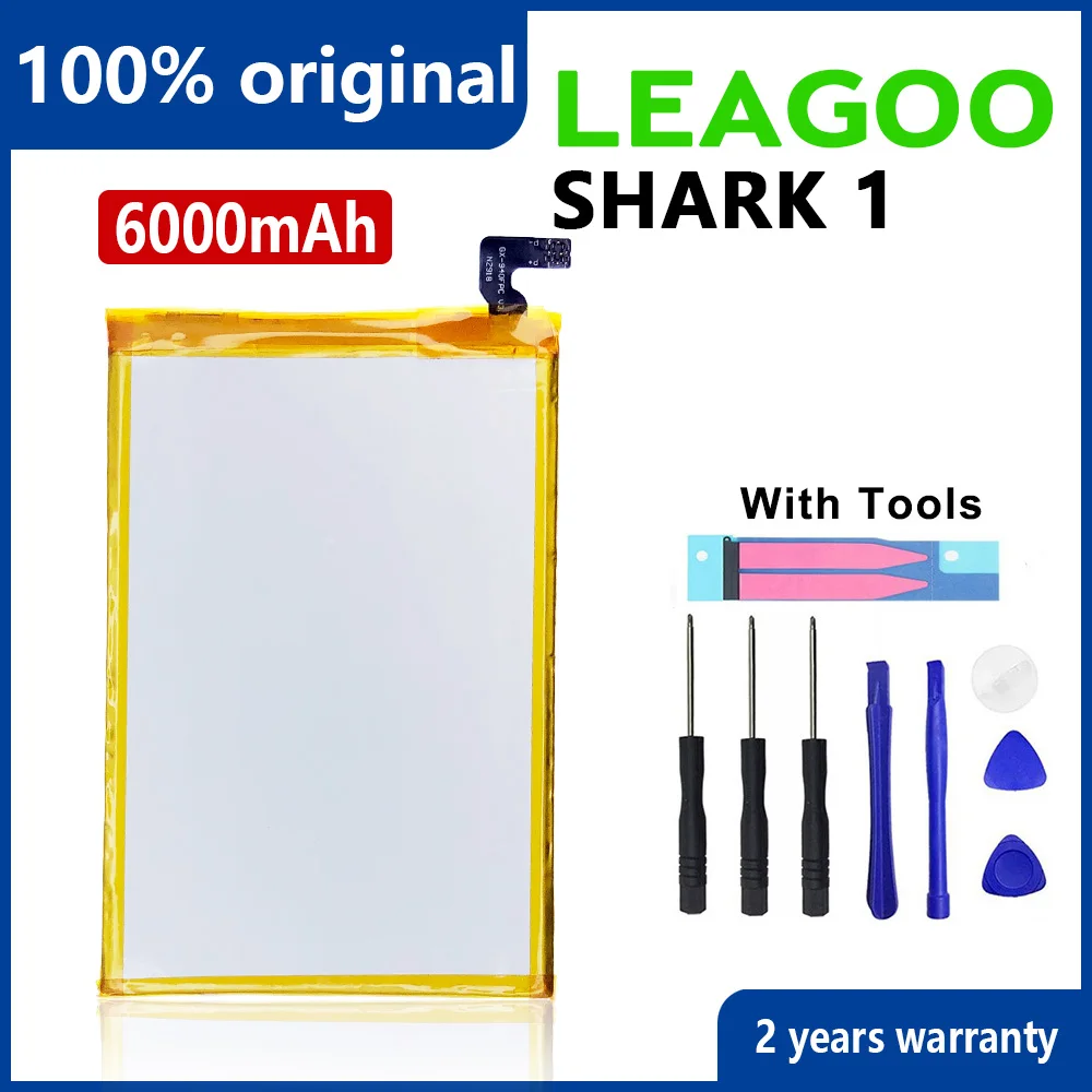 

100% Original 6300mAh Shark 1 Phone Battery For LEAGOO Shark 1 High quality Batteries With Tracking Number