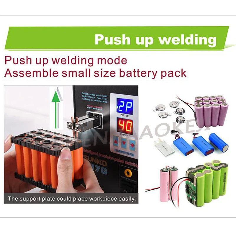 

110/220V Battery Spot Welder Machine 737G Dual Mode Foot Battery Spot Welder Double Pulse Double Display Battery Welding Machine