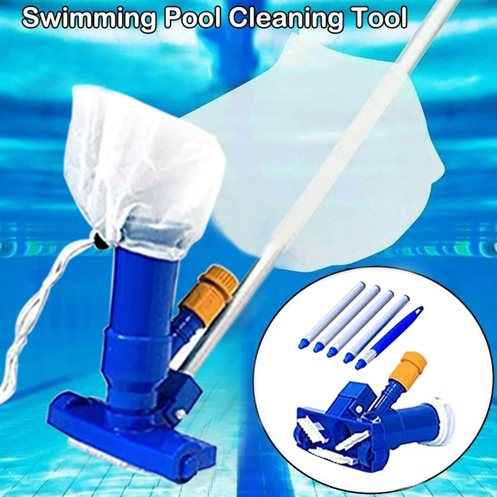 Portable Pool Vacuum Jet Suction Head Swimming Pool/Spas/Ponds/Fountains Cleaner Tools Swimming Pool Vacuum Cleaner Set Plastic