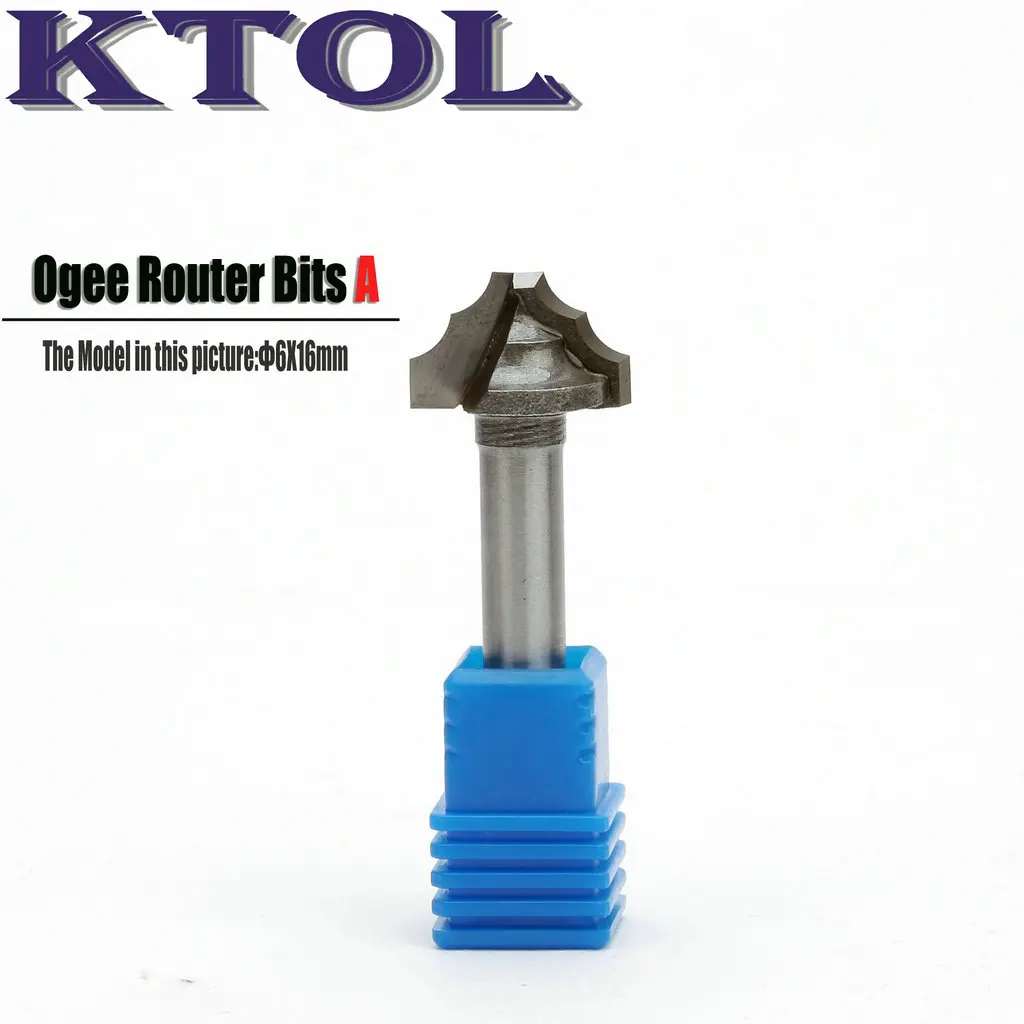 Cnc Router Bits para Carpintaria Fresas Bit 6×16 mm 6×16 mm Mergulhar Roteador para Chanfro de Madeira Escultura 3d Classic Ogee