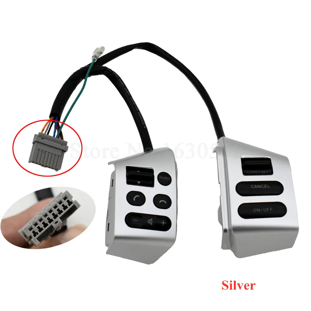 مفتاح التحكم في السرعة بالسيارة مع سلك ، أزرار عجلة القيادة ، نيسان سيلفي 05-17 ، تيدا 05-08 ، ليفينا 07-10 #3