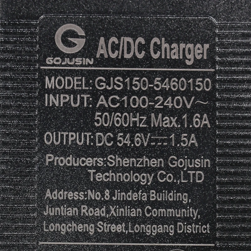 GX16 3-Pin 54.6V 1.5A AC/DC Li-ion Battery Charger for 48V Model of ZERO 8 9 VSETT 8 8+ 9+ Electric Scooter EU US AUS UK Plug