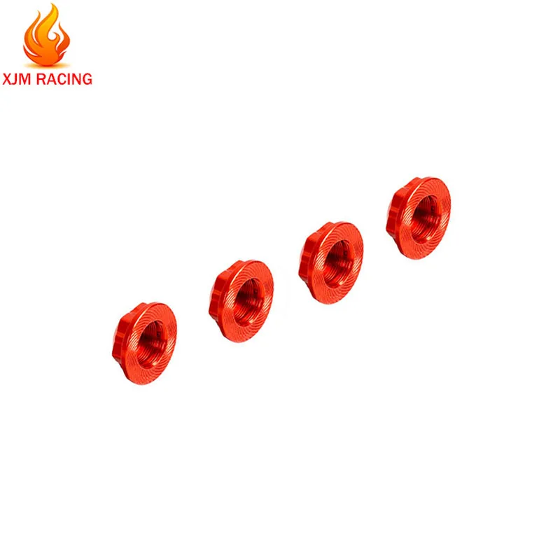 CNC Alloy Wheel Fixing Nuts for 1/5 Hpi Rofun Baha Rovan Km Baja 5b 5t 5sc Rc Car Racing Toys Parts