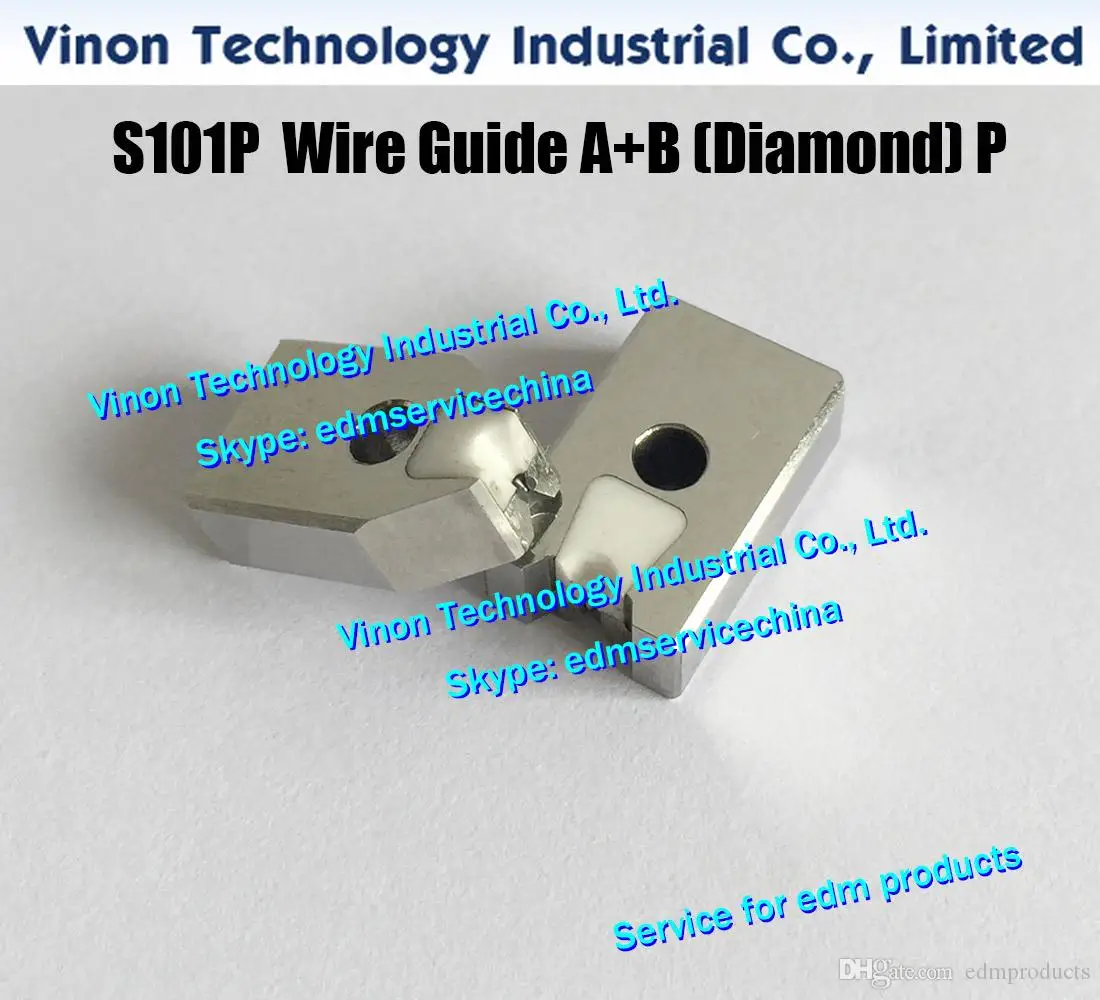 3089196 edm Wire Guide A+B (diamond) d=0.255mm S101P New style of Die guide 0205767 diamond offers longer life，1 set=A+B