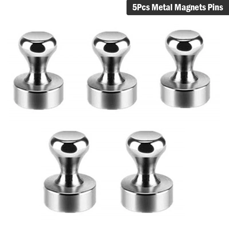 Bộ 5 Kim Loại Pin Nhấn Nam Châm Neodymium Nam Châm Đất Hiếm Cho Tủ Lạnh Lịch Bản Đồ Biển Thông Báo Dán Trang Trí Nhà
