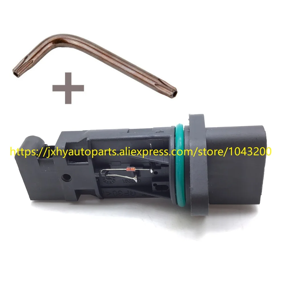 

0986280202 New Mass Air Flow Meter Maf Sensor + Torx Screadriver For 1998-2004 VW Jetta Golf Beetle 1.9L 0280217121 , 06A906461