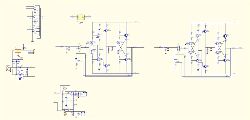مجموعة دوائر C3850 قبل المرحلة ، خرج من الفئة أ ، مع اختيار إدخال 3 بت