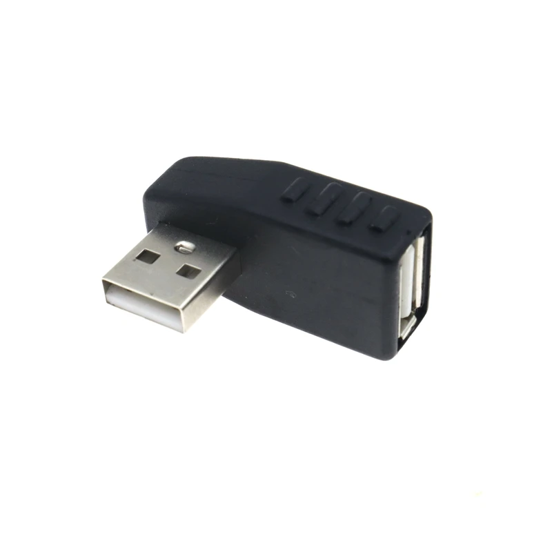 محول اتصال تمديد عالي السرعة يسار/يمين/أعلى/أسفل L Bend USB 2.0 A ذكر إلى أنثى للكمبيوتر المحمول U القرص
