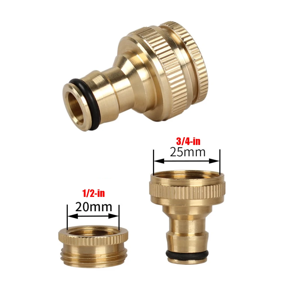 Various Metal Gardening Accessories Garden Hose Adapter Quick Connect Repair Tubing Connector Tap Connection Tube Fittings Tools