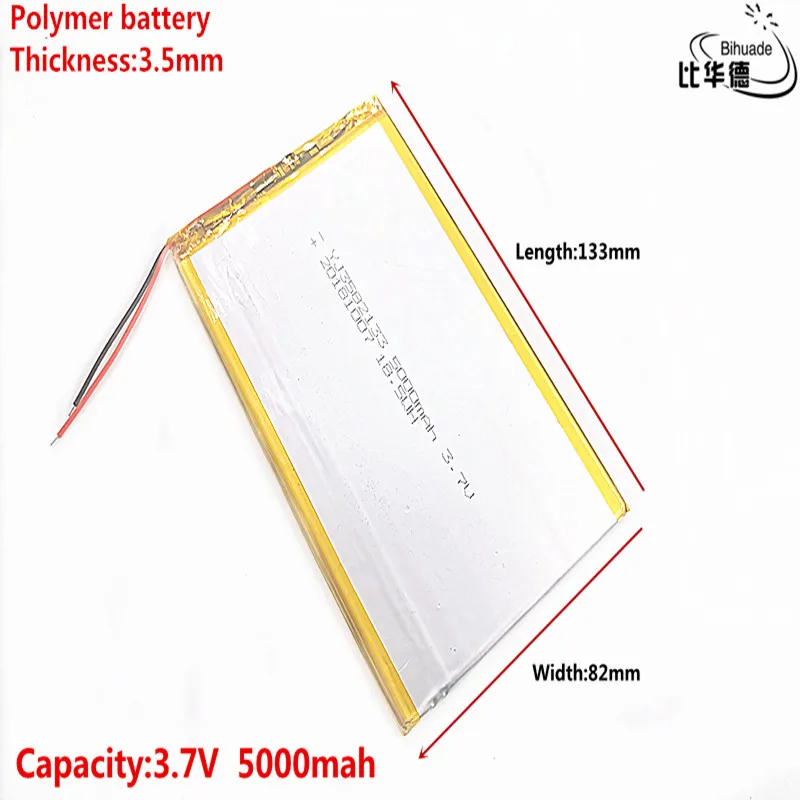 بطارية ليثيوم أيون للكمبيوتر اللوحي ، 3.7 فولت ، 5000 مللي أمبير ، 3582133 (بطارية بوليمر ليثيوم أيون) ، 7 بوصة ، 8 بوصة ، 9 بوصة