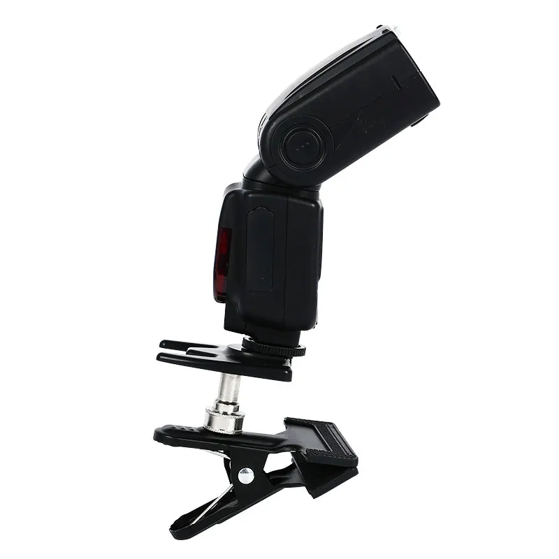 Photo Studio พื้นหลังคลิปฉากหลัง Clamp พร้อมปลั๊ก1/4 "สกรูสำหรับไฟยืนสตูดิโอฉากหลังการถ่ายภาพอุปกรณ์เสริม