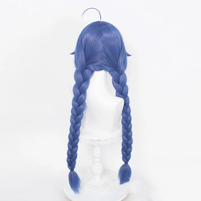 Roxy Migurdia Cosplay Jobless Reincarnation Mushoku Tensei Cosplay 88cm Blue Wig Cosplay Anime Wigs Shoes hat cane Props