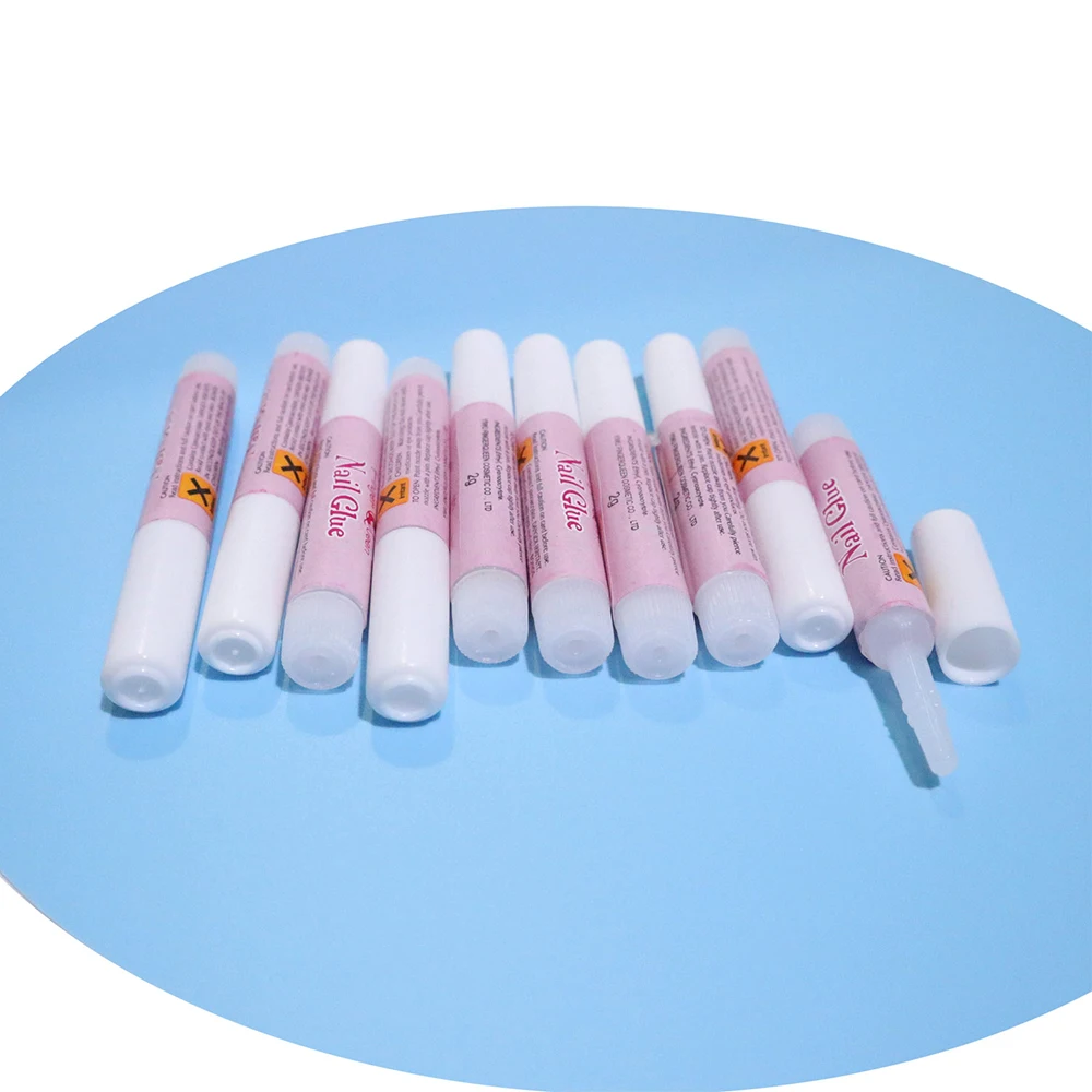 10pcs 2g Nail Glue Mini Professional Nail Adhesive Suitable for Sticky Nails Rhinestone Glue for Professional Salon or Home Use