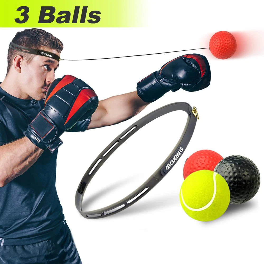 

Boxing Reflex Speed Punch Ball 3 Difficulty Boxer Raising Reaction Force Improve Speed Agility for Kids Adults Training Indoor