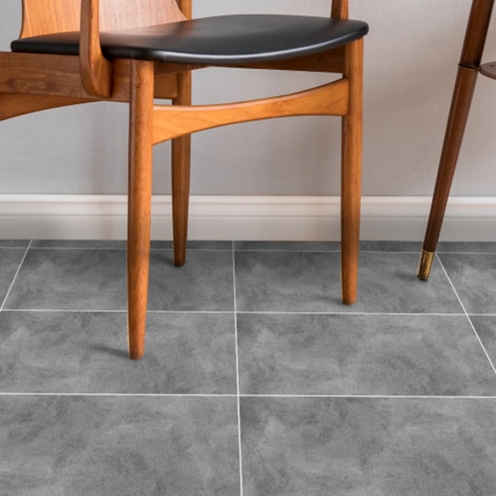 1/3/6pcs Gray Cement Self-Adhesive Floor Stickers 30x60cm Waterproof Bath Kitchen Stairs Tile Peel & Stick Wall Sticker