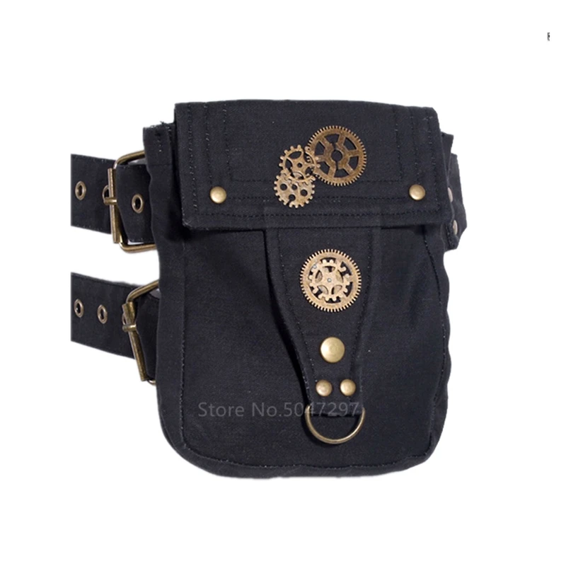 Borsa a marsupio medievale cintura in pelle portafoglio da sella uomo donna Steampunk Viking Pirate Costume accessori antichi accessori Cosplay per