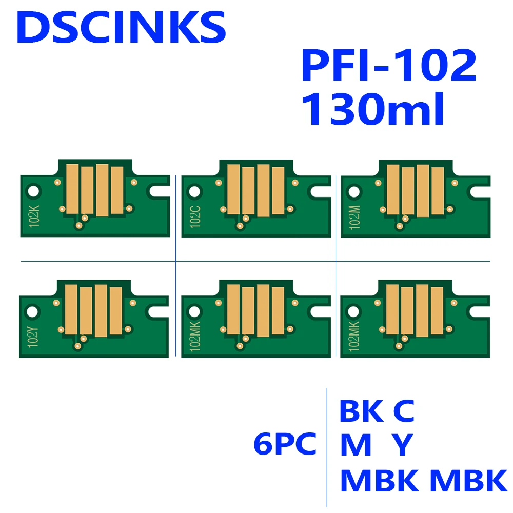 

PFI-102 PFI104 Cartridge Chip for Canon IPF650 IPF655 IPF750 IPF755 IPF760 IPF765 IPF 650 655 750 755 760 765 PFI 102 104 PFI102