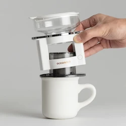 OCEANRICH S2 Coffee Machine Automatic Hand Brewing Coffee Maker American Portable Electric Rotating Extraction Pot Filter Pot