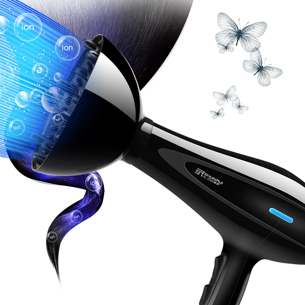 Powerful Professional Hair Dryer Electric Blowdryer Hot and Cold Air Hairdryer Modeling Barber Salon Tools Hairdressing Portable
