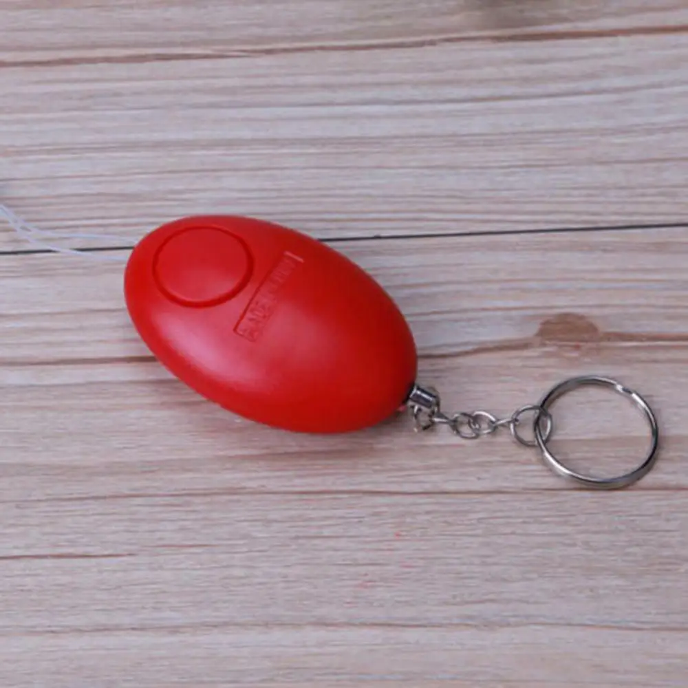 Self Defense Keychain Alarm Egg Shape 120dB LED Lighting Women defensa Security Safety Alarm Keychain Emergency Alarm