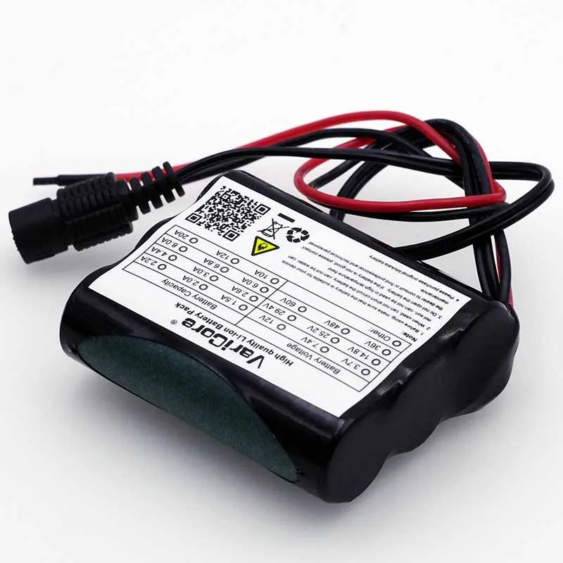 VariCore 12 V 2600 mAh 18650 Li-ion Bateria Recarregável para 35W Lâmpada LED Câmera CCTV 2.6A Baterias + Placa de Proteção