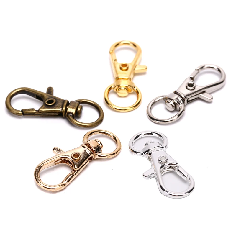 10pc Swivel Leder Tasche Handtasche Geldbörse Schulter Gurt Gürtel Verschluss Clip Schnalle Keychain Schlüssel Ring Hund Kette Kragen snap