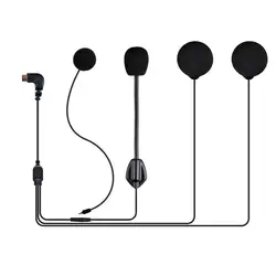 Fodsports Speaker with Microphone For FX6 FX6S FX-S Motorcycle Helmet Intercom Bluetooth Headset,Micro 5P Interface